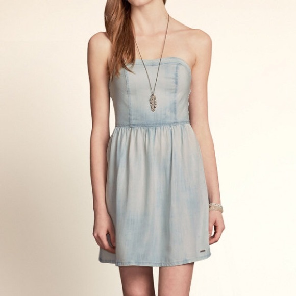hollister jean dress